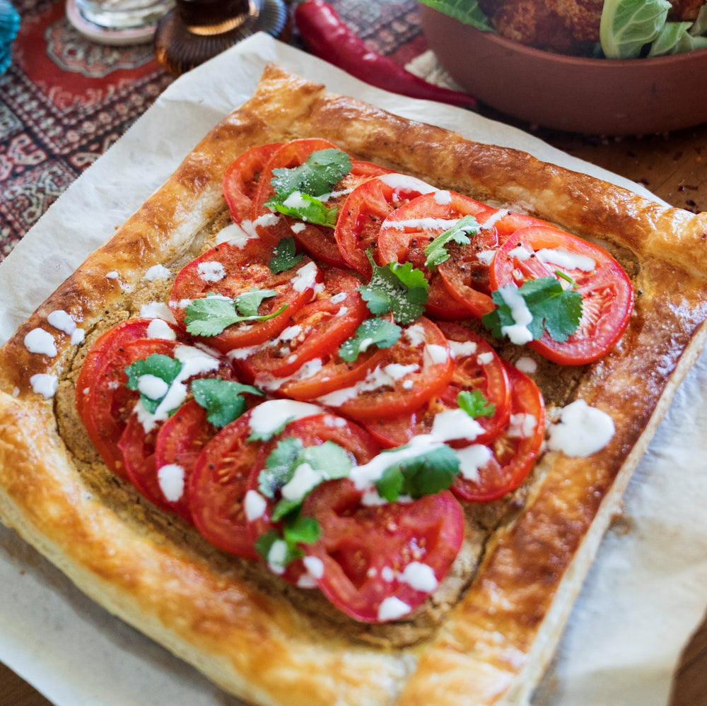 Spiced Ricotta and Tomato Tart